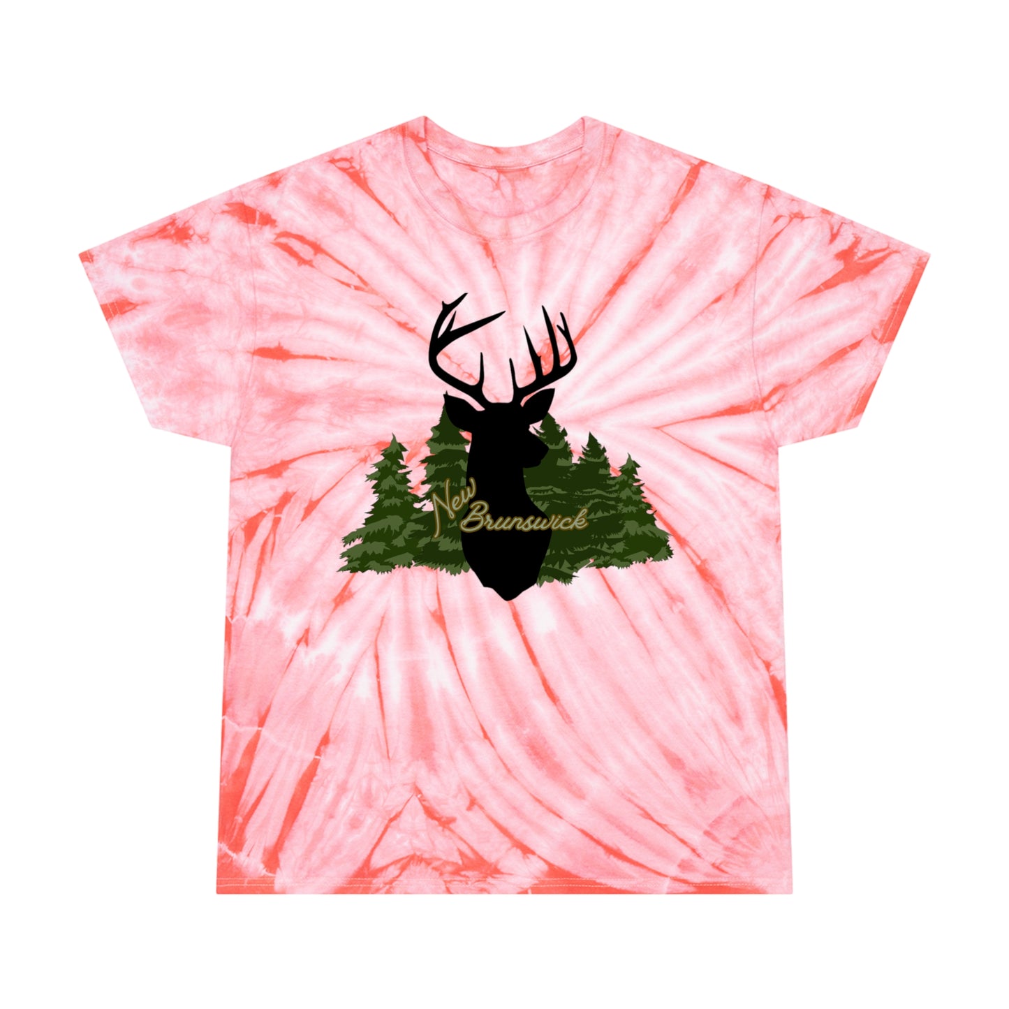Tie-Dye New Brunswick Forest Deer T Shirt - The Snarky Pirate