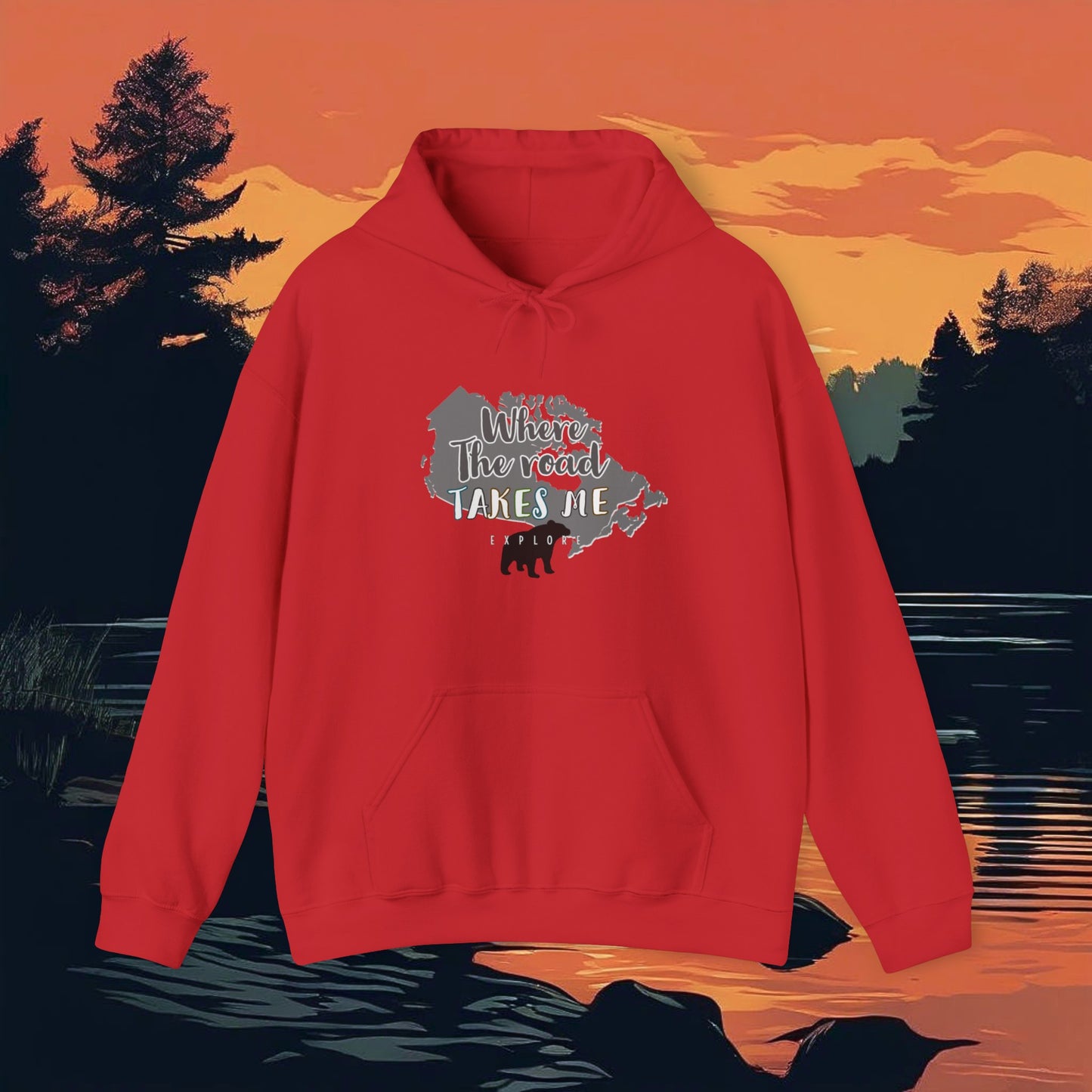 Where the road takes me canada Hoodie - The Snarky Pirate
