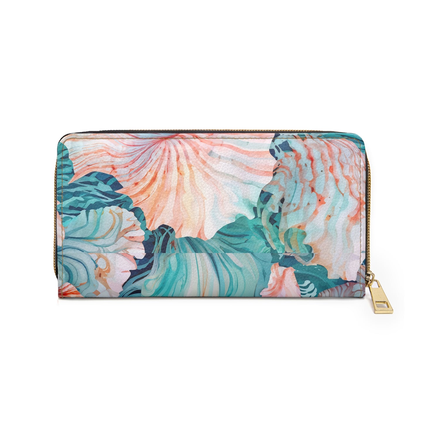 Zipper Wallet - Abstract Ocean Vibe - The Snarky Pirate