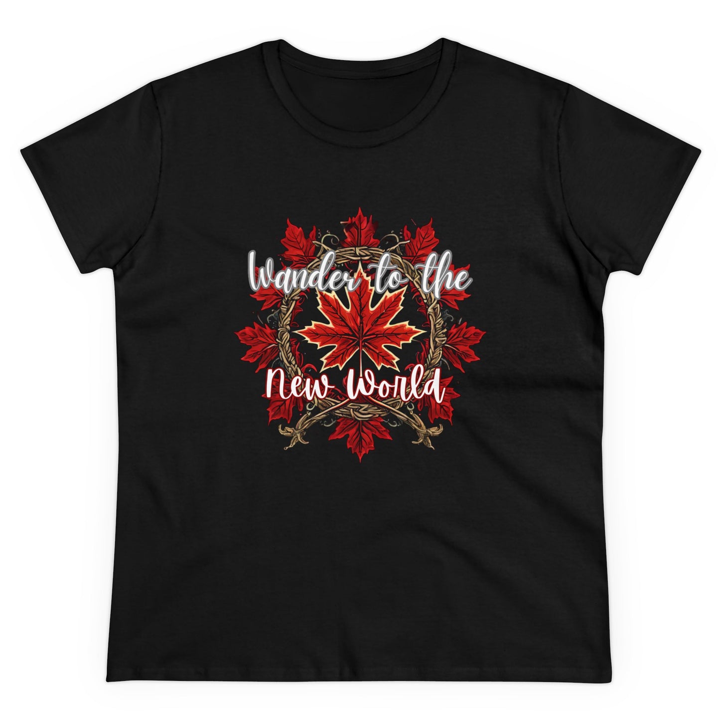 Women's wander to the new world Cotton Tee - The Snarky Pirate