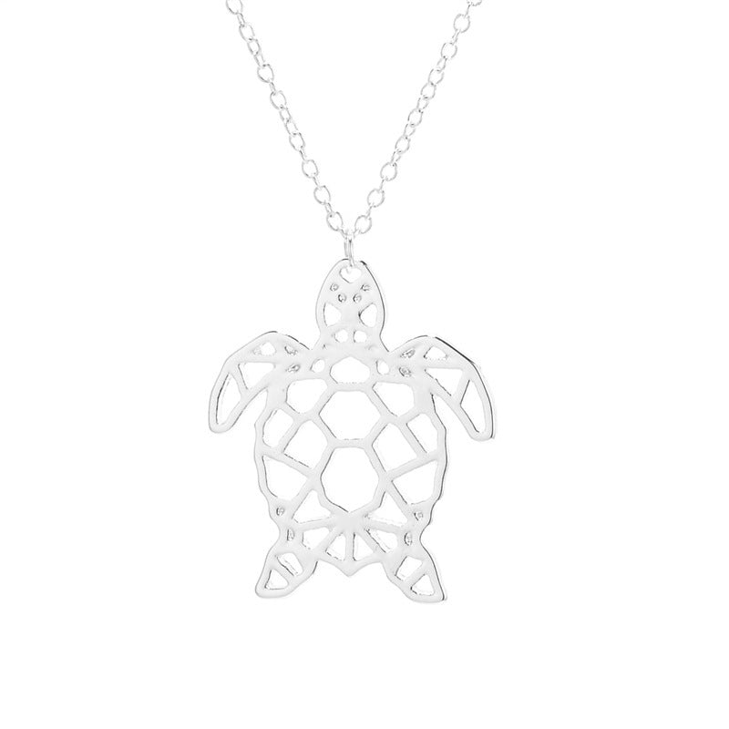 Geometric Turtle Necklace - The Snarky Pirate