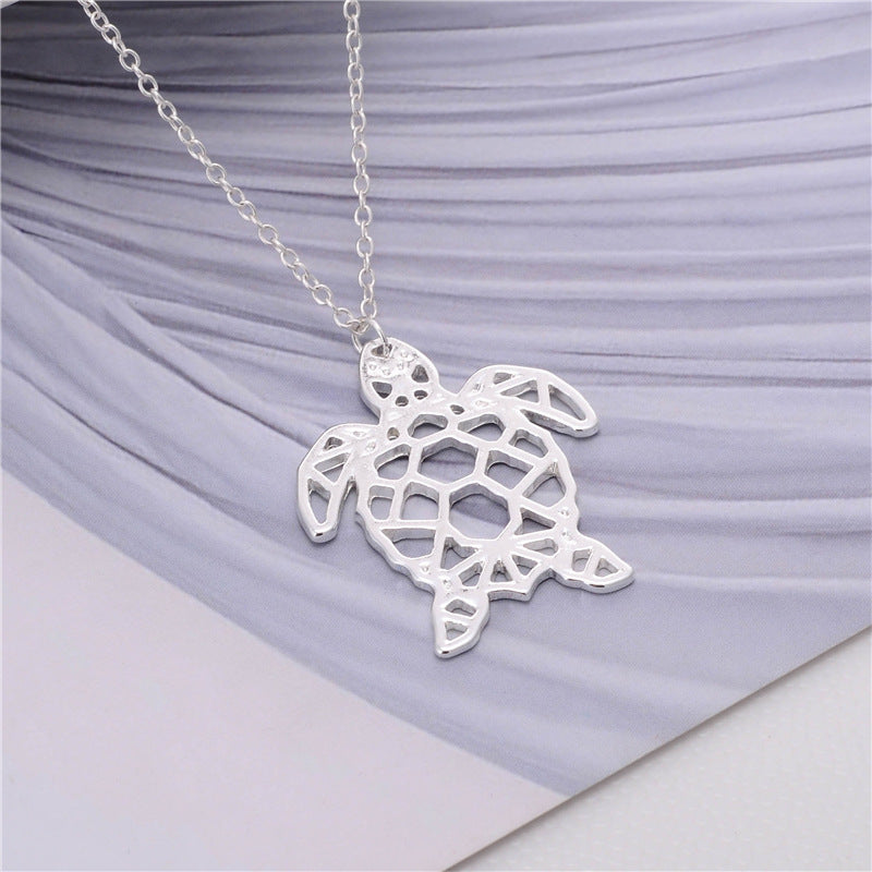 Geometric Turtle Necklace - The Snarky Pirate