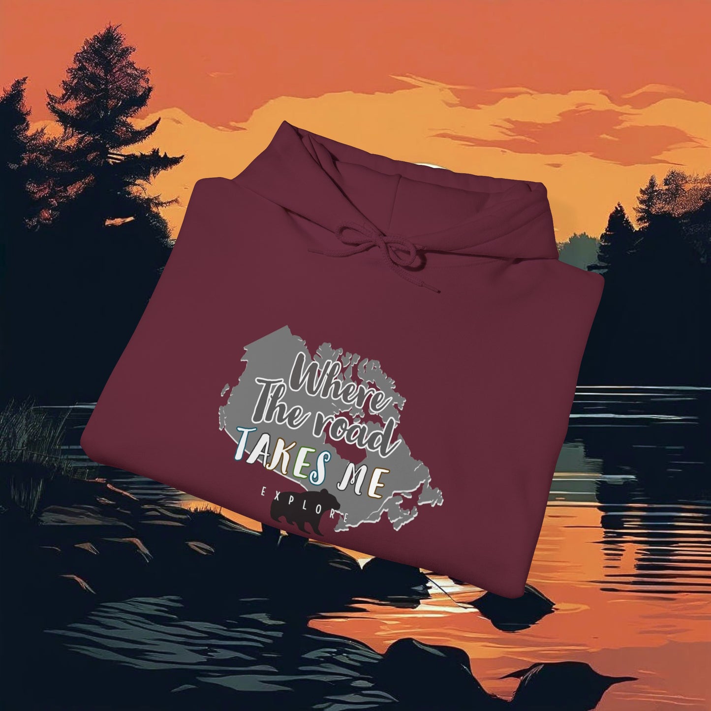 Where the road takes me canada Hoodie - The Snarky Pirate