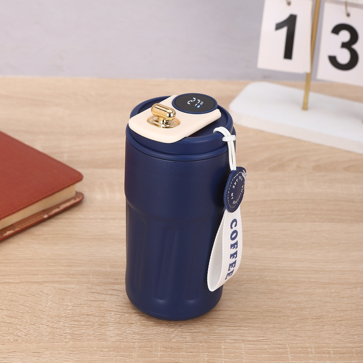 Smart Digital Thermal Bottle Portable Coffee Mug Stainless Steel Water Bottle In-Car Insulated Cup Keep Cold Vacuum Flasks 450ml - The Snarky Pirate