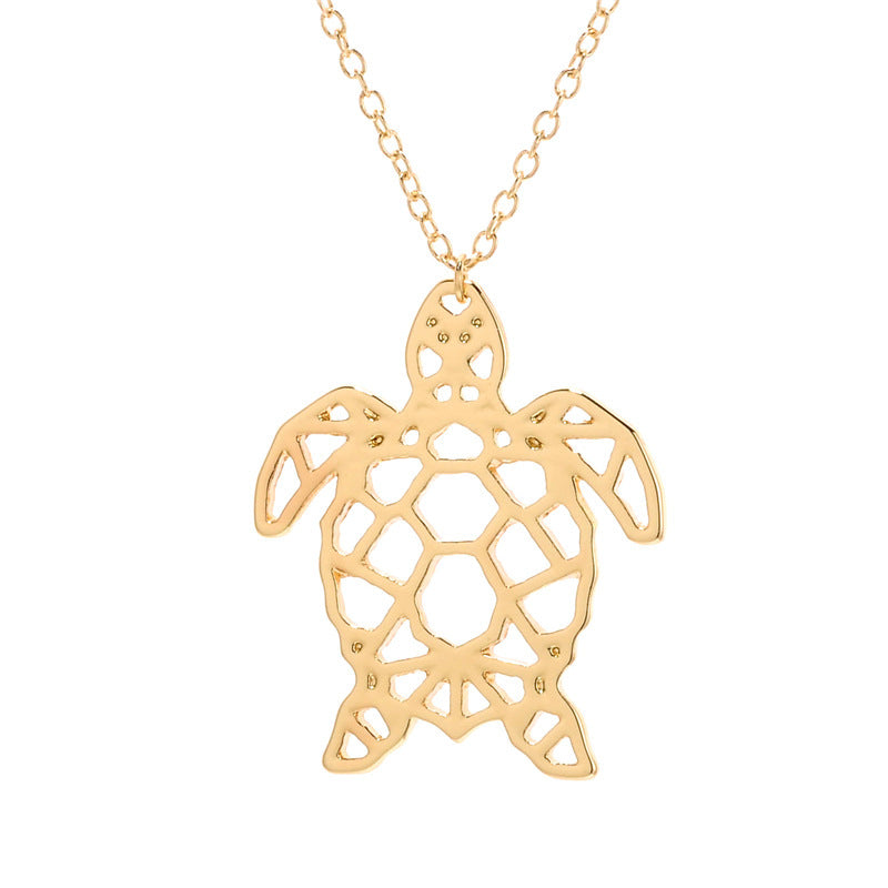 Geometric Turtle Necklace - The Snarky Pirate