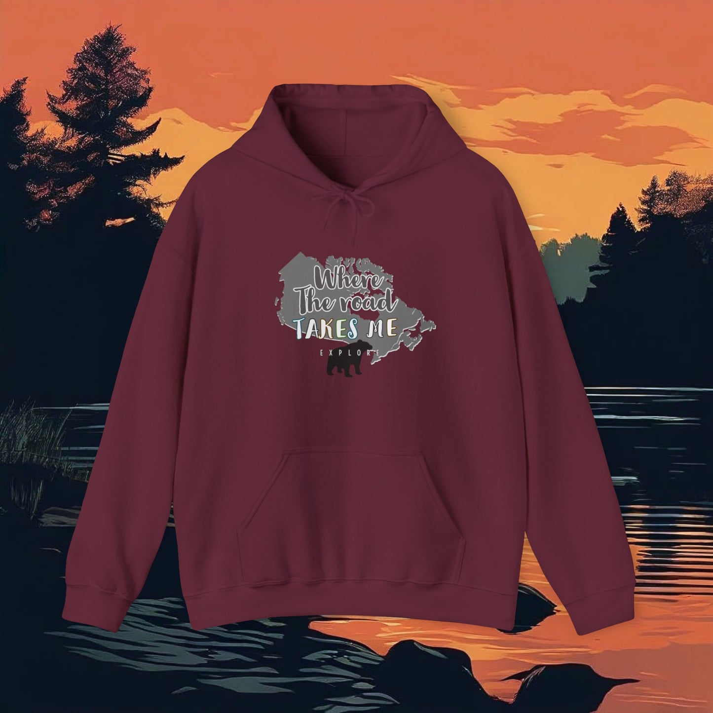 Where the road takes me canada Hoodie - The Snarky Pirate