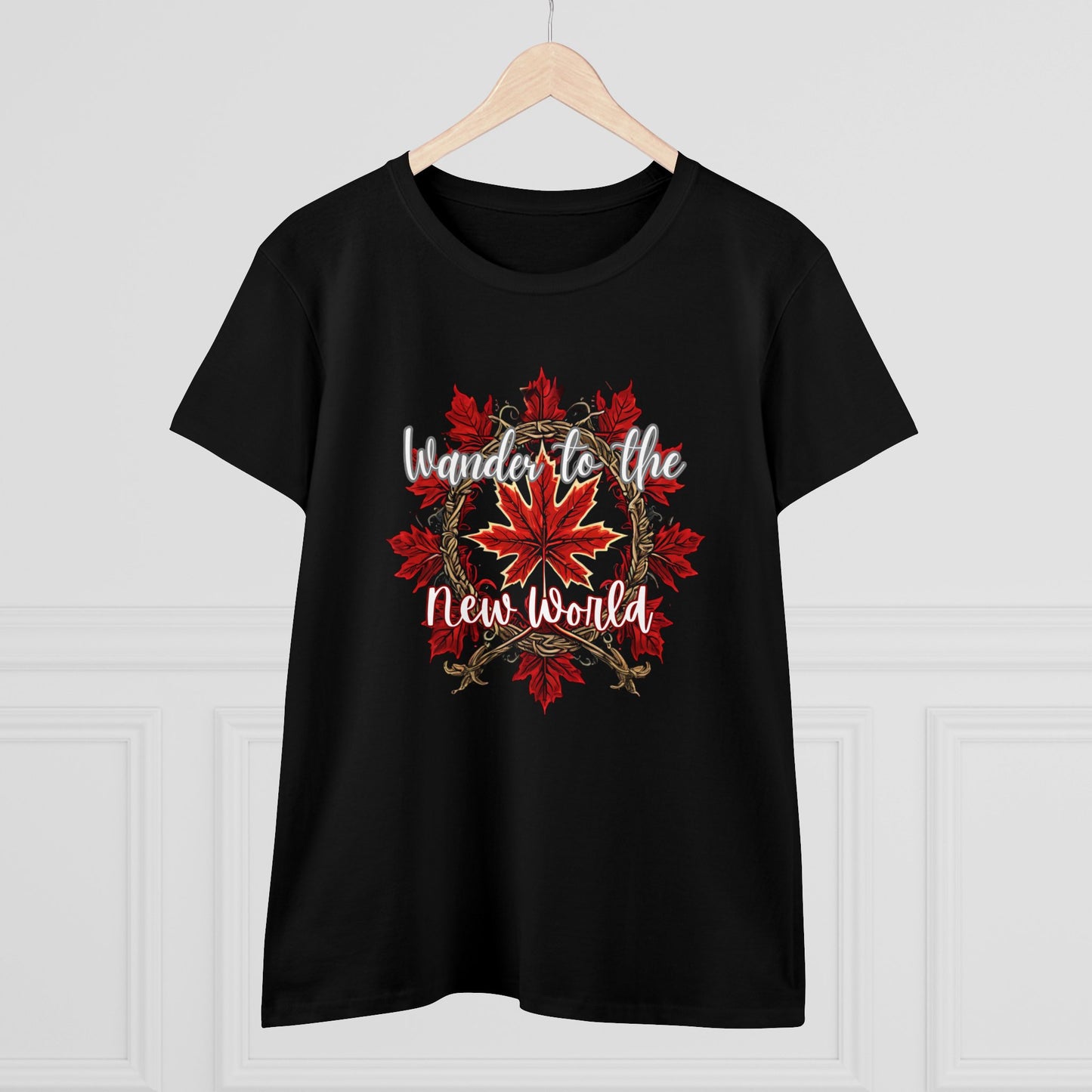 Women's wander to the new world Cotton Tee - The Snarky Pirate