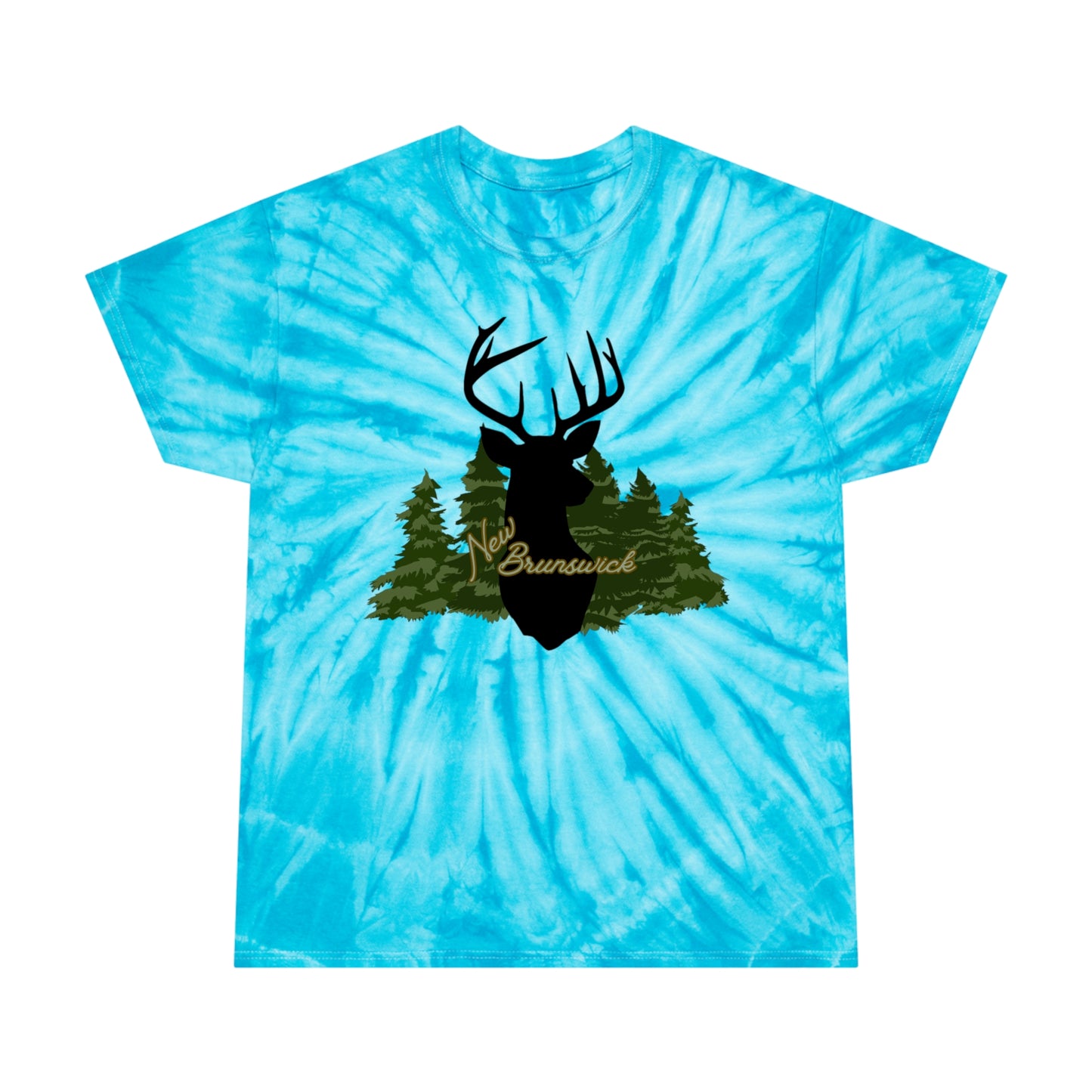 Tie-Dye New Brunswick Forest Deer T Shirt - The Snarky Pirate