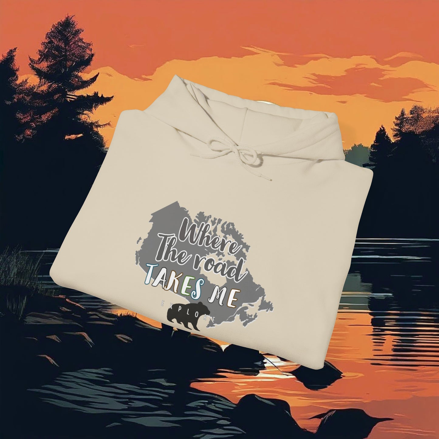 Where the road takes me canada Hoodie - The Snarky Pirate