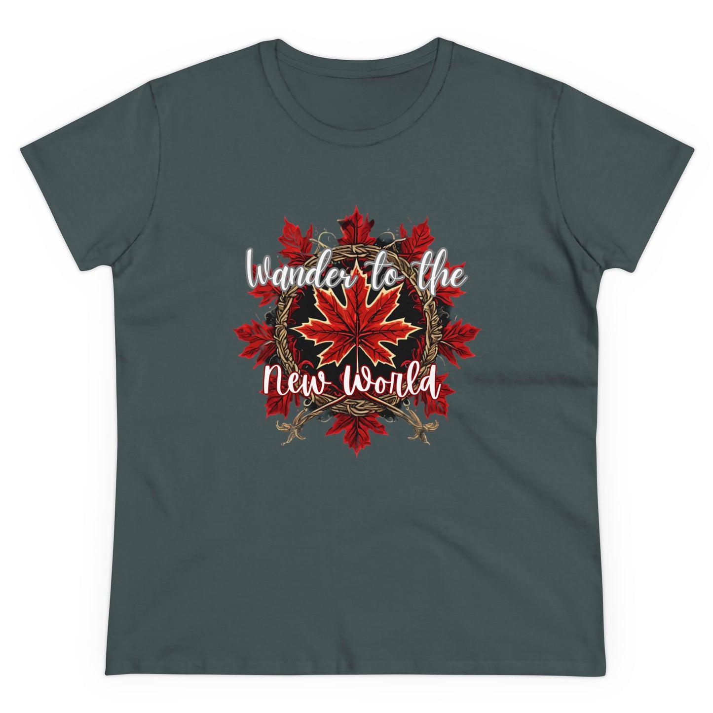 Women's wander to the new world Cotton Tee - The Snarky Pirate
