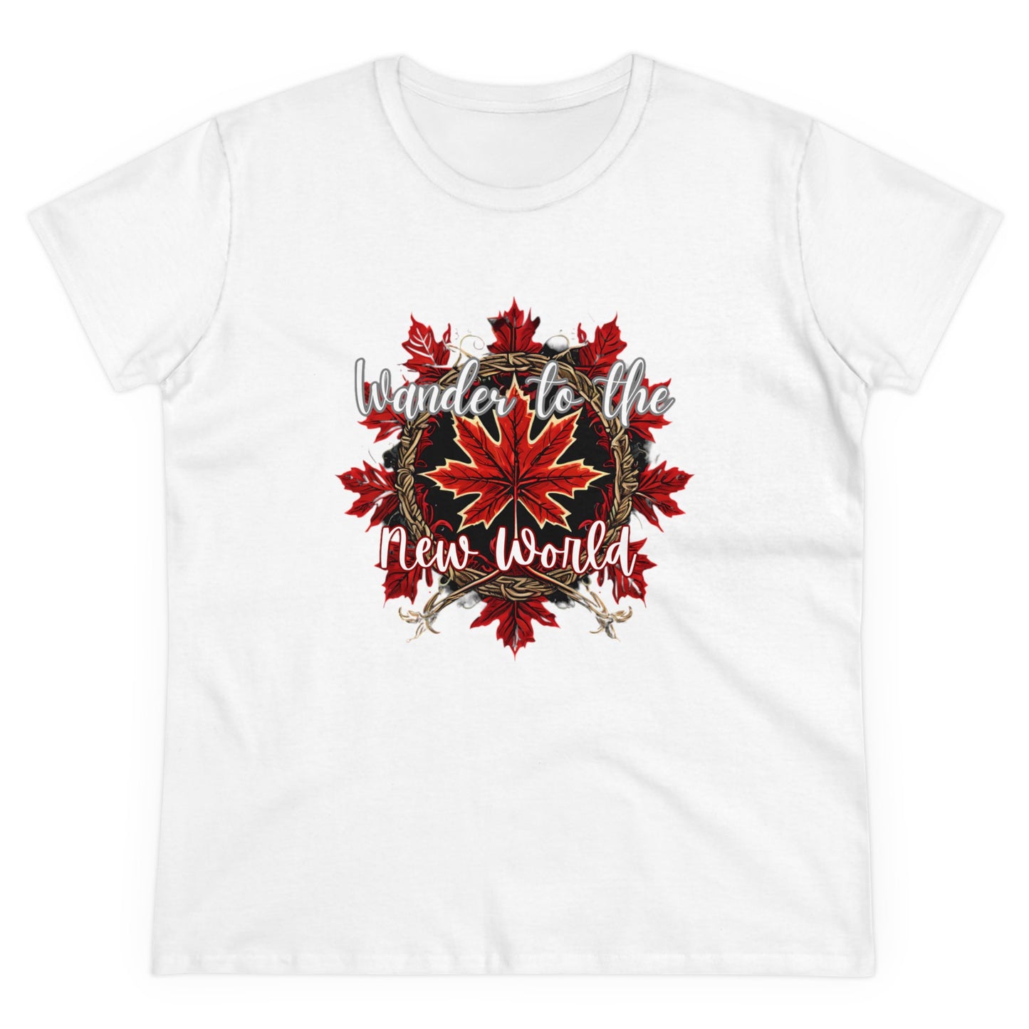 Women's wander to the new world Cotton Tee - The Snarky Pirate