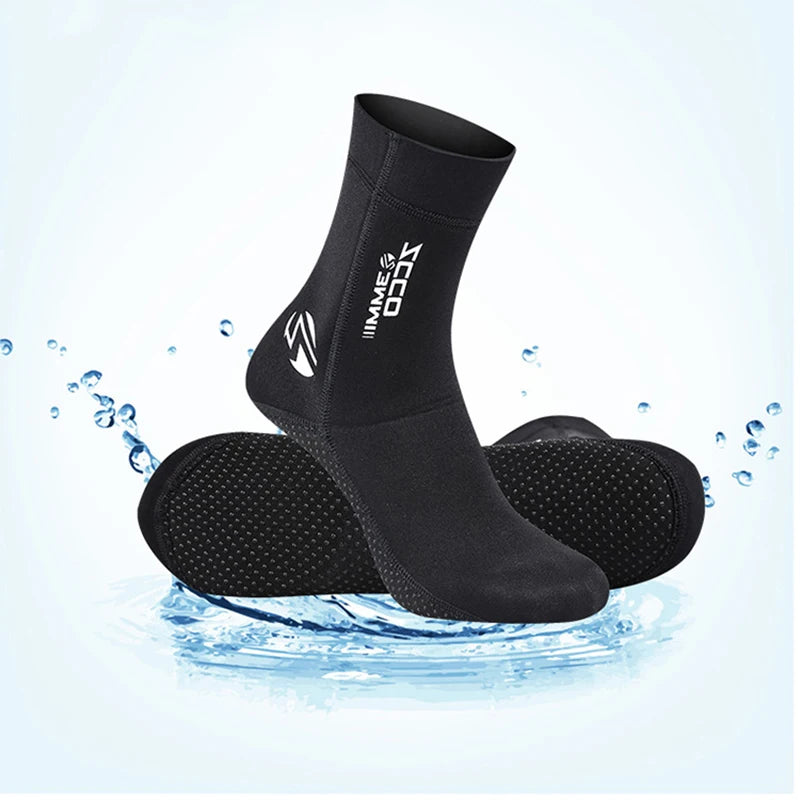 1 Pair New 3mm Neoprene Diving Socks Non-slip Adult Warm Patchwork Wetsuit Shoes Diving Surfing