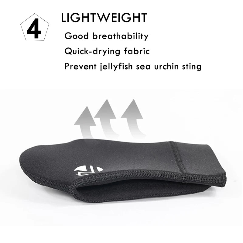 1 Pair New 3mm Neoprene Diving Socks Non-slip Adult Warm Patchwork Wetsuit Shoes Diving Surfing