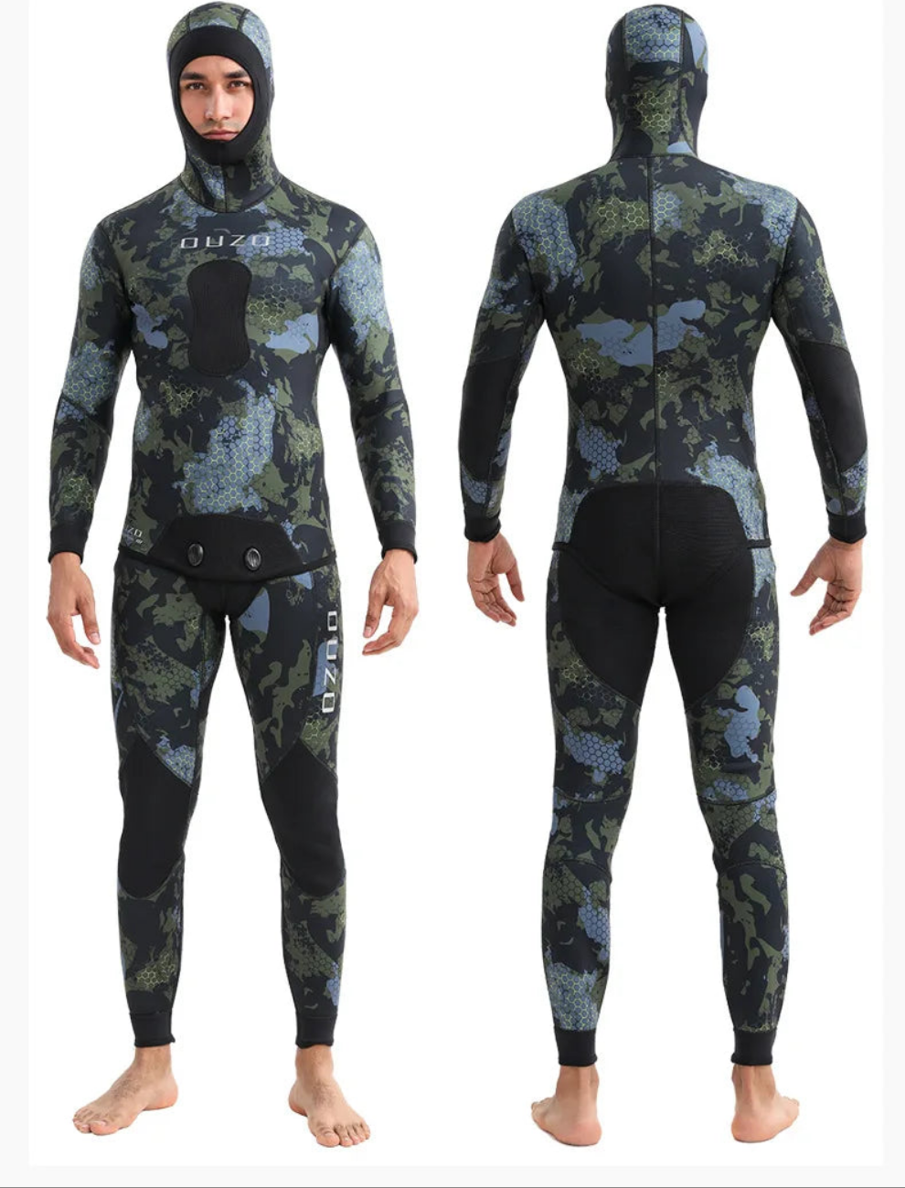 3mm Neoprene Camo Wetsuits - Perfect for Diving, Spearfishing, and Water Sports