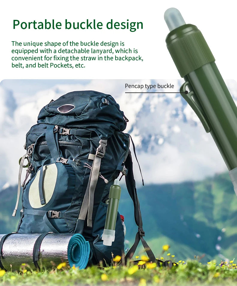 Personal Water Purifier - 4000L, Side/Back Flush, River/Lake Safe