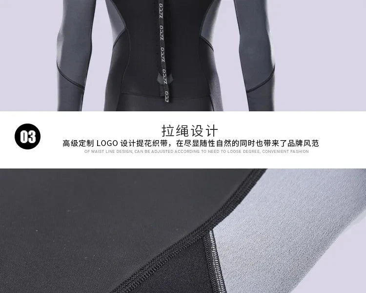 1.5mm Long Wetsuit Men Neoprene Material Warm Diving Suit Outdoor Swimming Kayaking Surfing Wetsuit