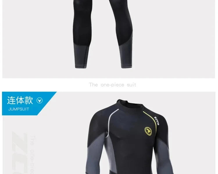 1.5mm Long Wetsuit Men Neoprene Material Warm Diving Suit Outdoor Swimming Kayaking Surfing Wetsuit