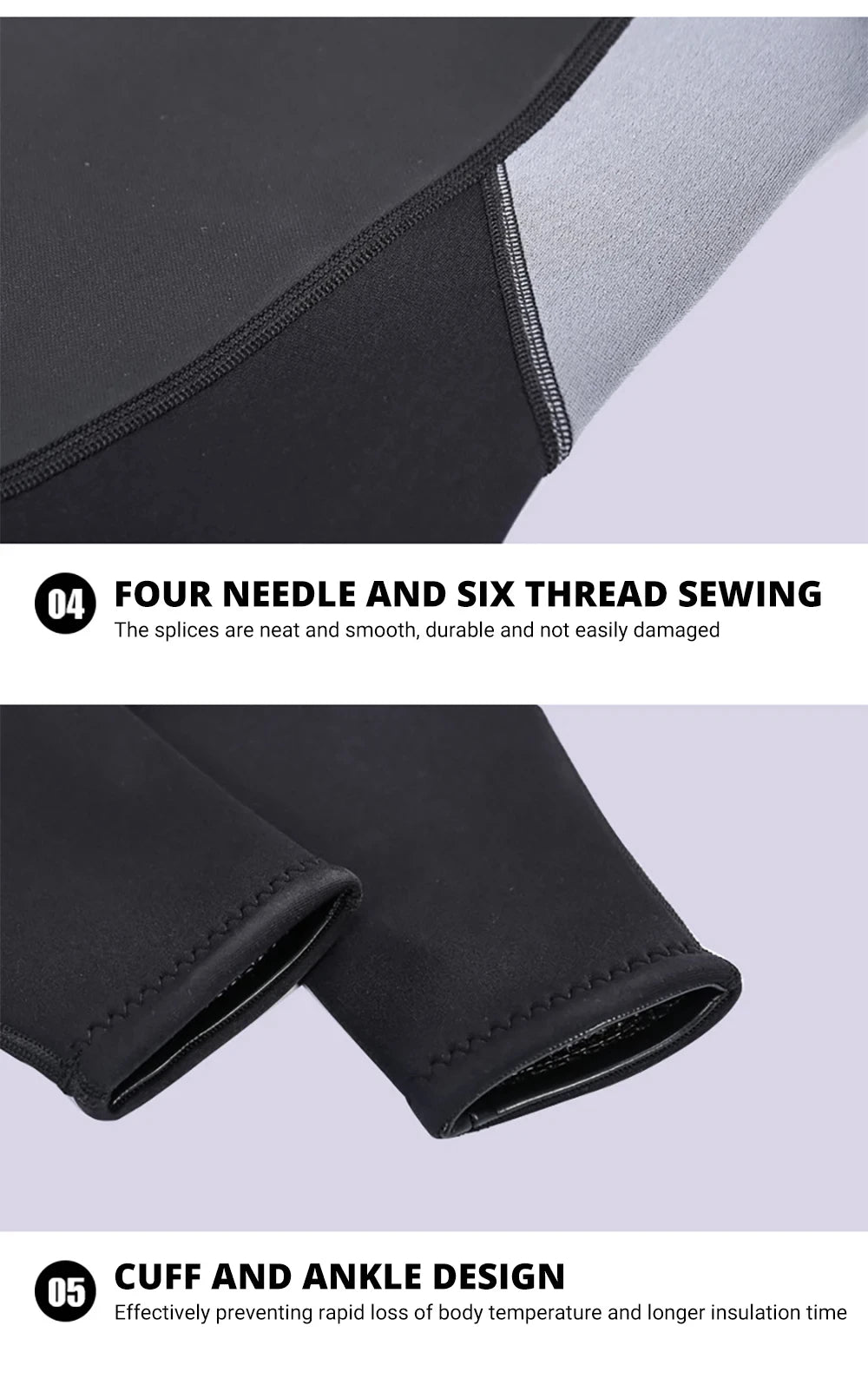 1.5mm Long Wetsuit Men Neoprene Material Warm Diving Suit Outdoor Swimming Kayaking Surfing Wetsuit