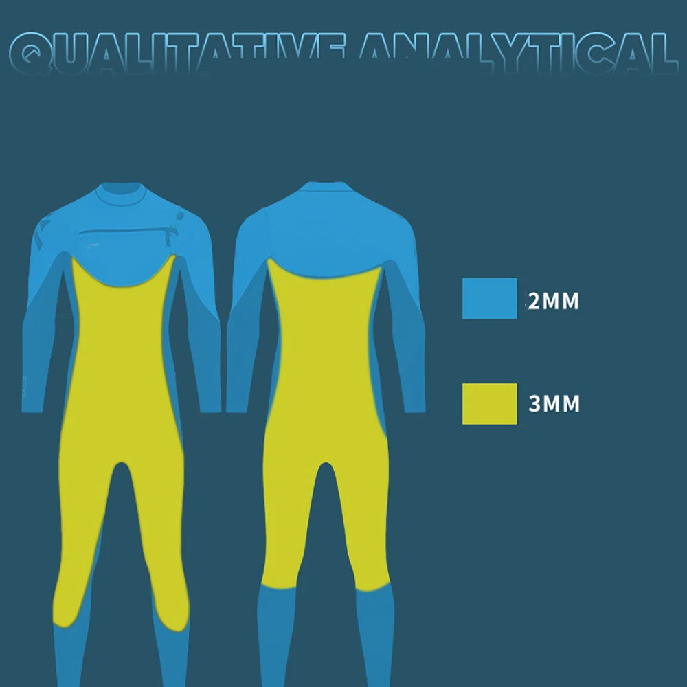 Mens 3mm Premium Neoprene Wetsuit for Scuba Diving