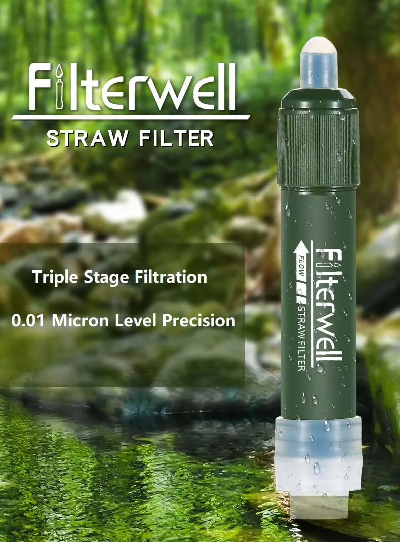 Personal Water Purifier - 4000L, Side/Back Flush, River/Lake Safe