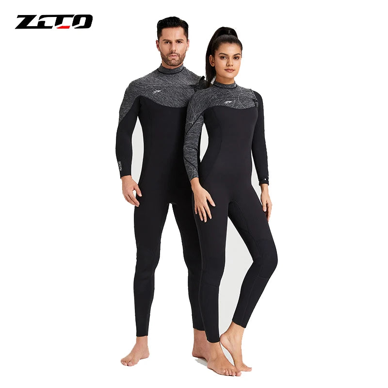 Womens- 3mm Premium Neoprene Wetsuit- Grey