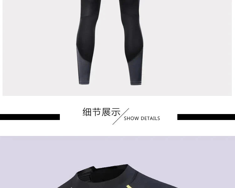 1.5mm Long Wetsuit Men Neoprene Material Warm Diving Suit Outdoor Swimming Kayaking Surfing Wetsuit