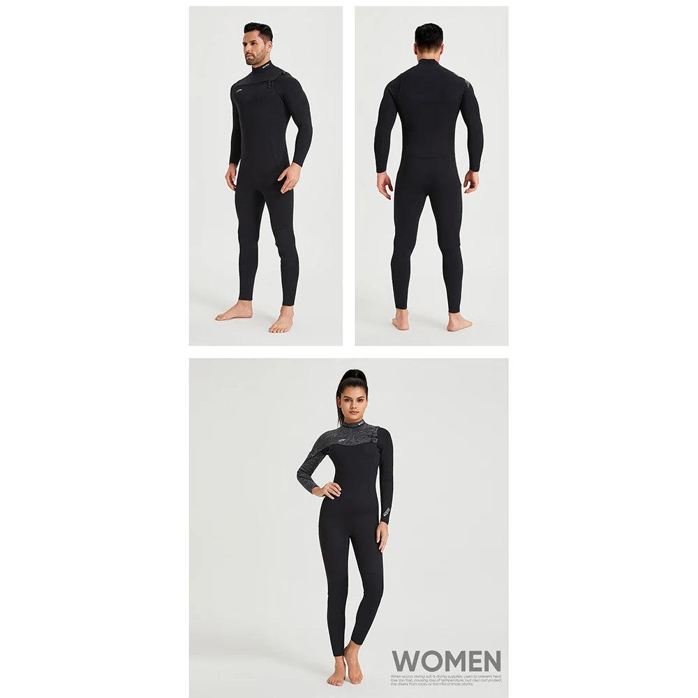 Womens- 3mm Premium Neoprene Wetsuit- Grey