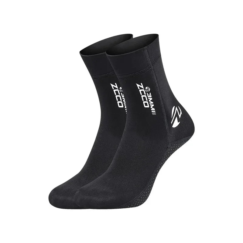 1 Pair New 3mm Neoprene Diving Socks Non-slip Adult Warm Patchwork Wetsuit Shoes Diving Surfing