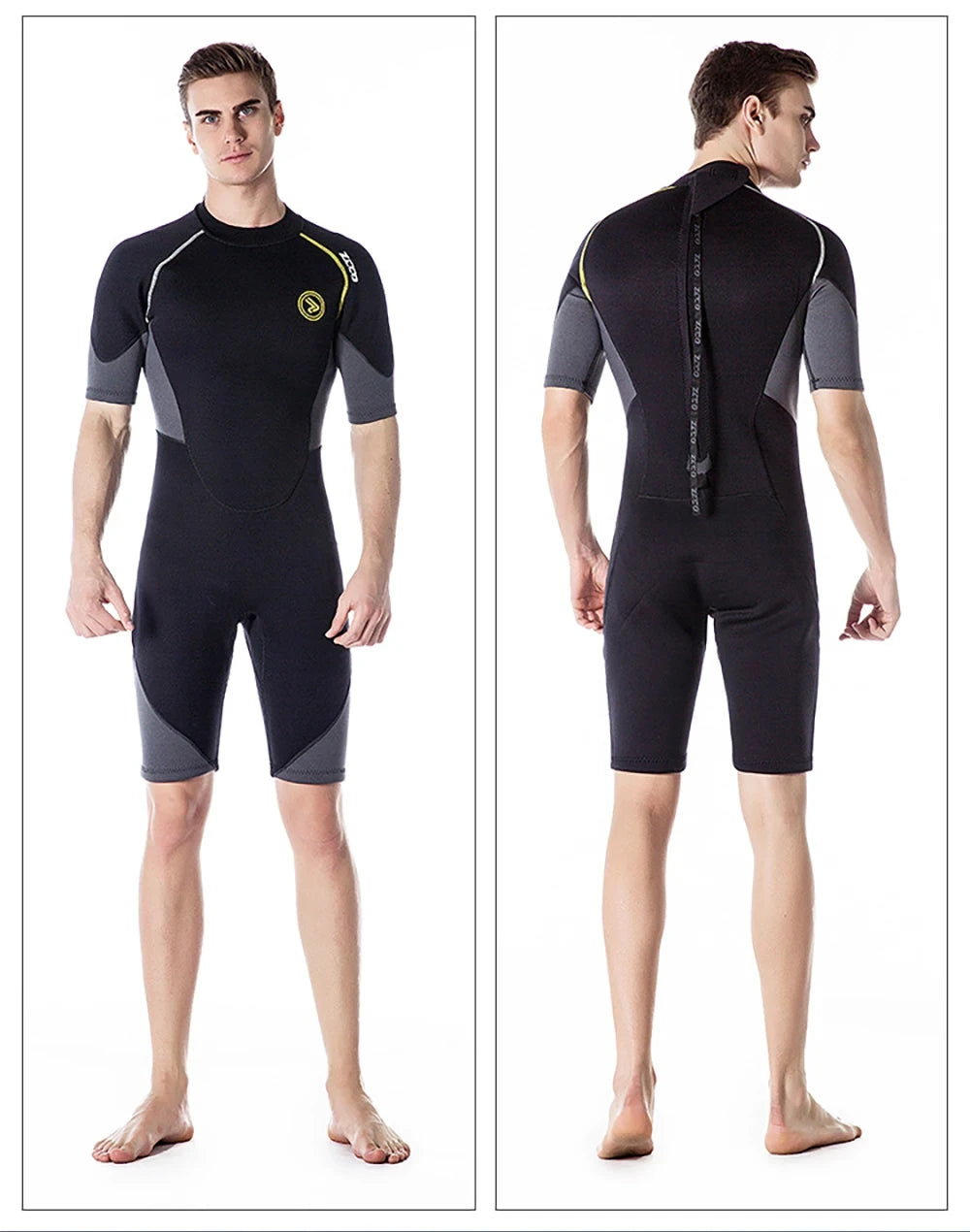 1.5mm Long Wetsuit Men Neoprene Material Warm Diving Suit Outdoor Swimming Kayaking Surfing Wetsuit