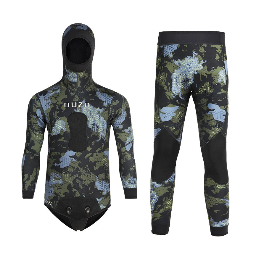 3mm Neoprene Camo Wetsuits - Perfect for Diving, Spearfishing, and Water Sports