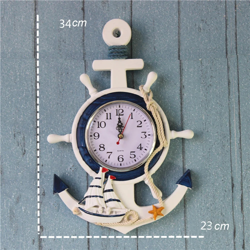 Nautical Anchor Wall Clock - Stylish and Functional