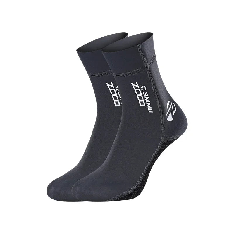 1 Pair New 3mm Neoprene Diving Socks Non-slip Adult Warm Patchwork Wetsuit Shoes Diving Surfing