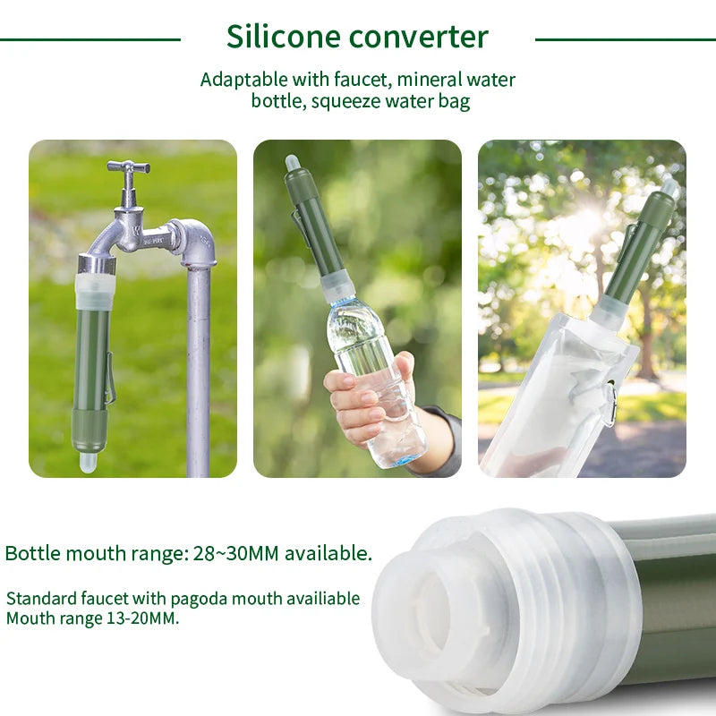 Personal Water Purifier - 4000L, Side/Back Flush, River/Lake Safe