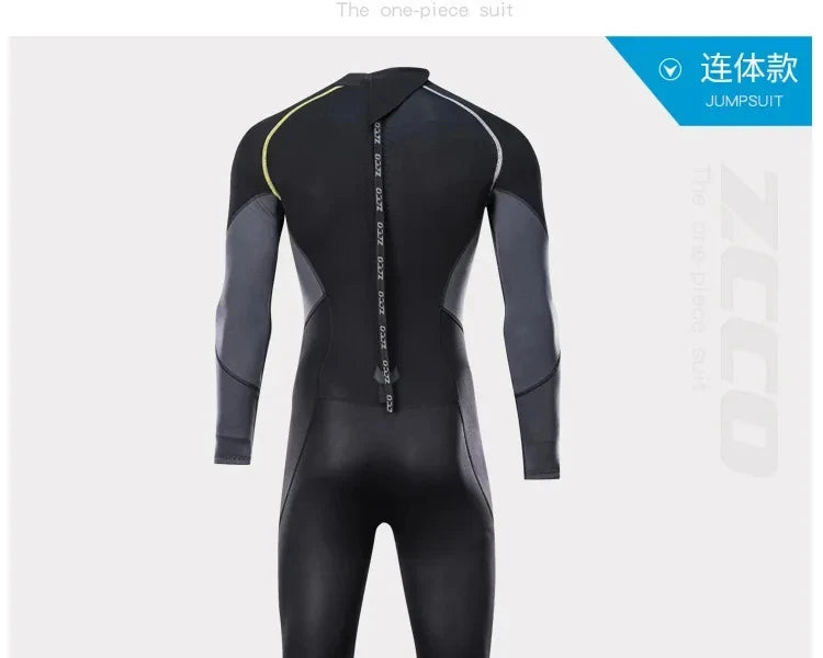 1.5mm Long Wetsuit Men Neoprene Material Warm Diving Suit Outdoor Swimming Kayaking Surfing Wetsuit