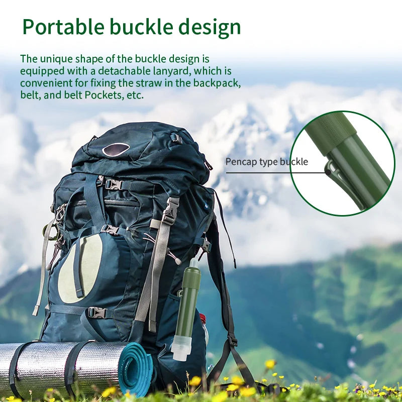 Personal Water Purifier - 4000L, Side/Back Flush, River/Lake Safe