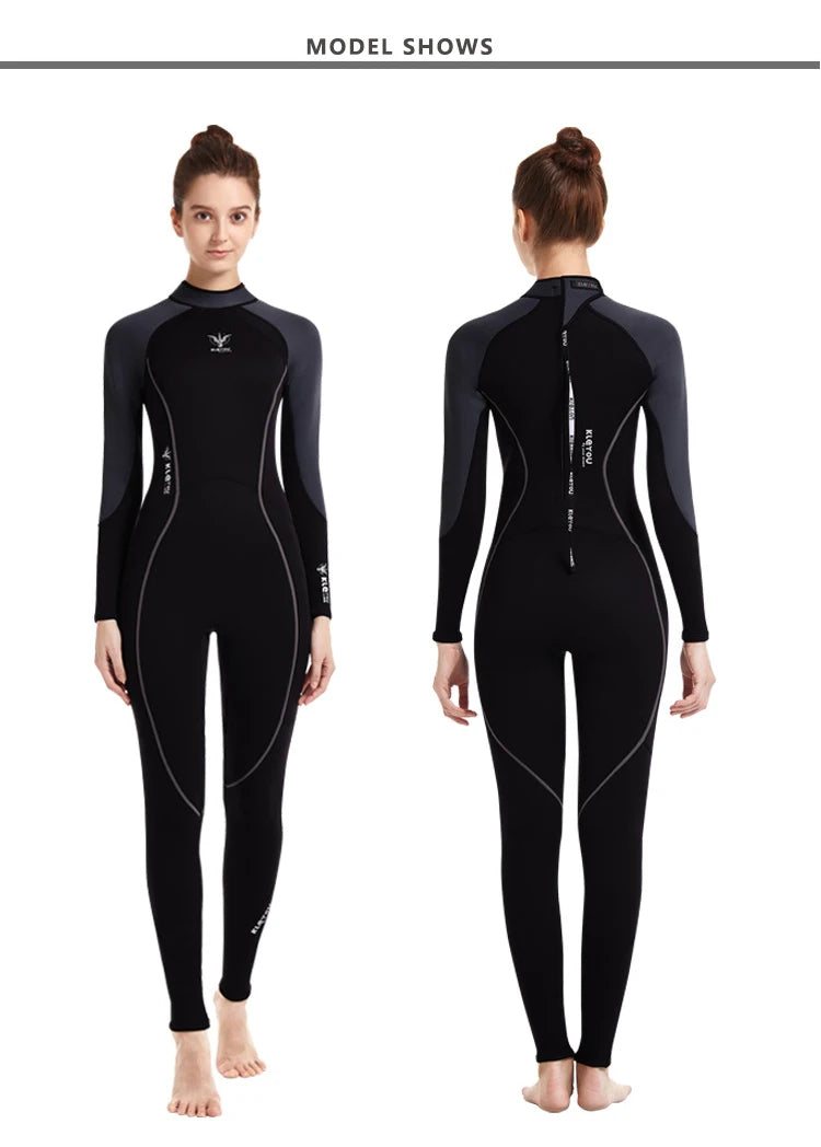 Women 3MM Neoprene Wetsuit