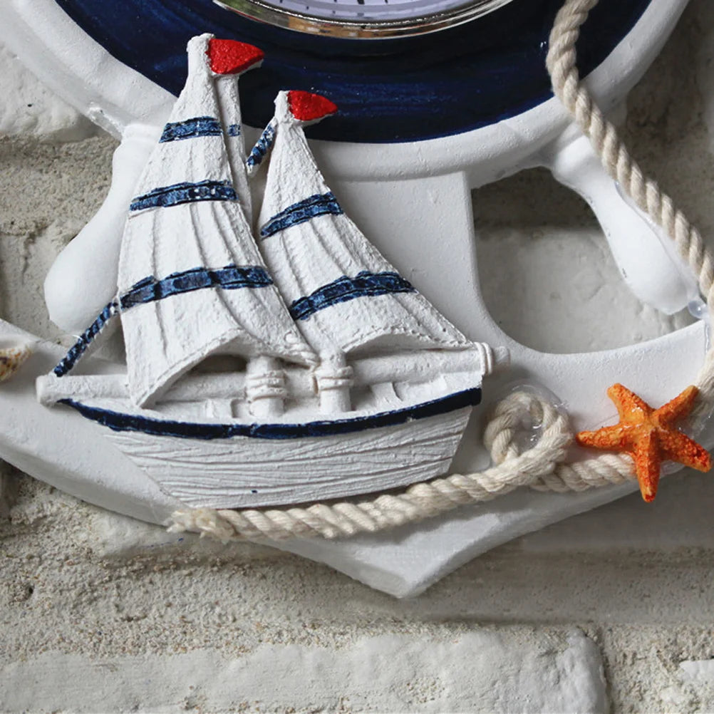 Nautical Anchor Wall Clock - Stylish and Functional