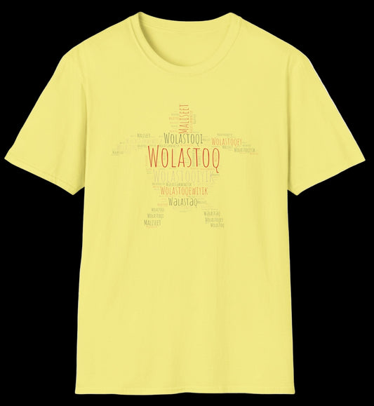 Wolastoqey Wolastoqiyik Unisex Softstyle T-Shirt.