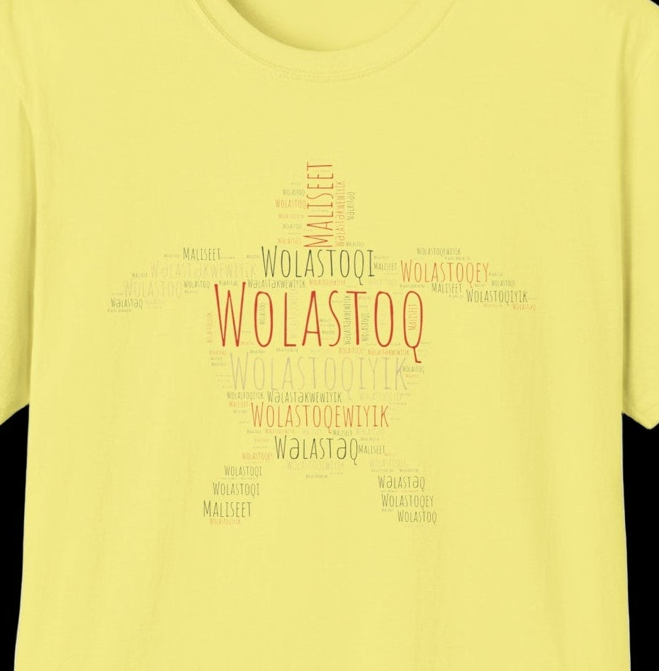 Wolastoqey Wolastoqiyik Unisex Softstyle T-Shirt.
