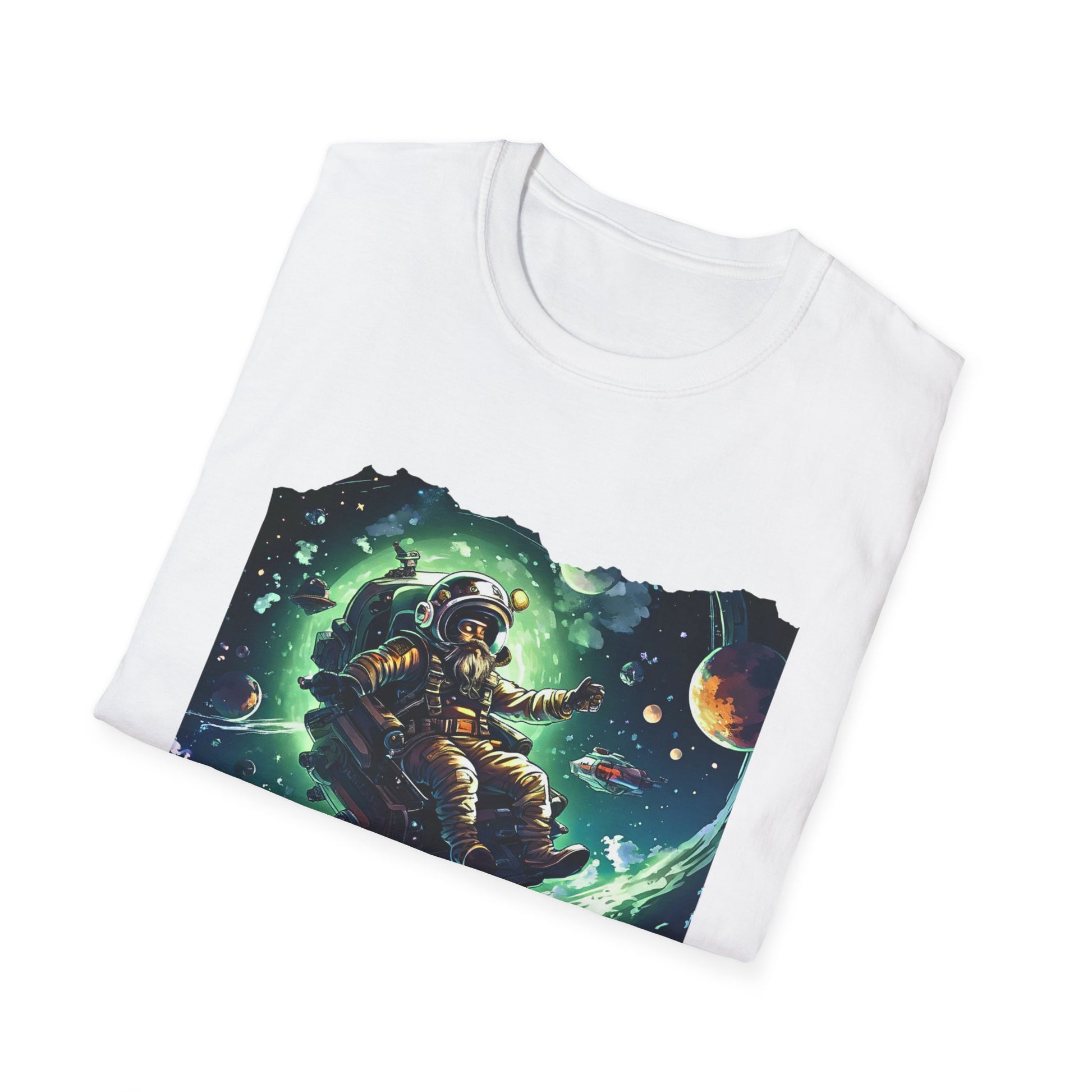 Cranky Pirate in Space Unisex T-Shirt - The Snarky Pirate