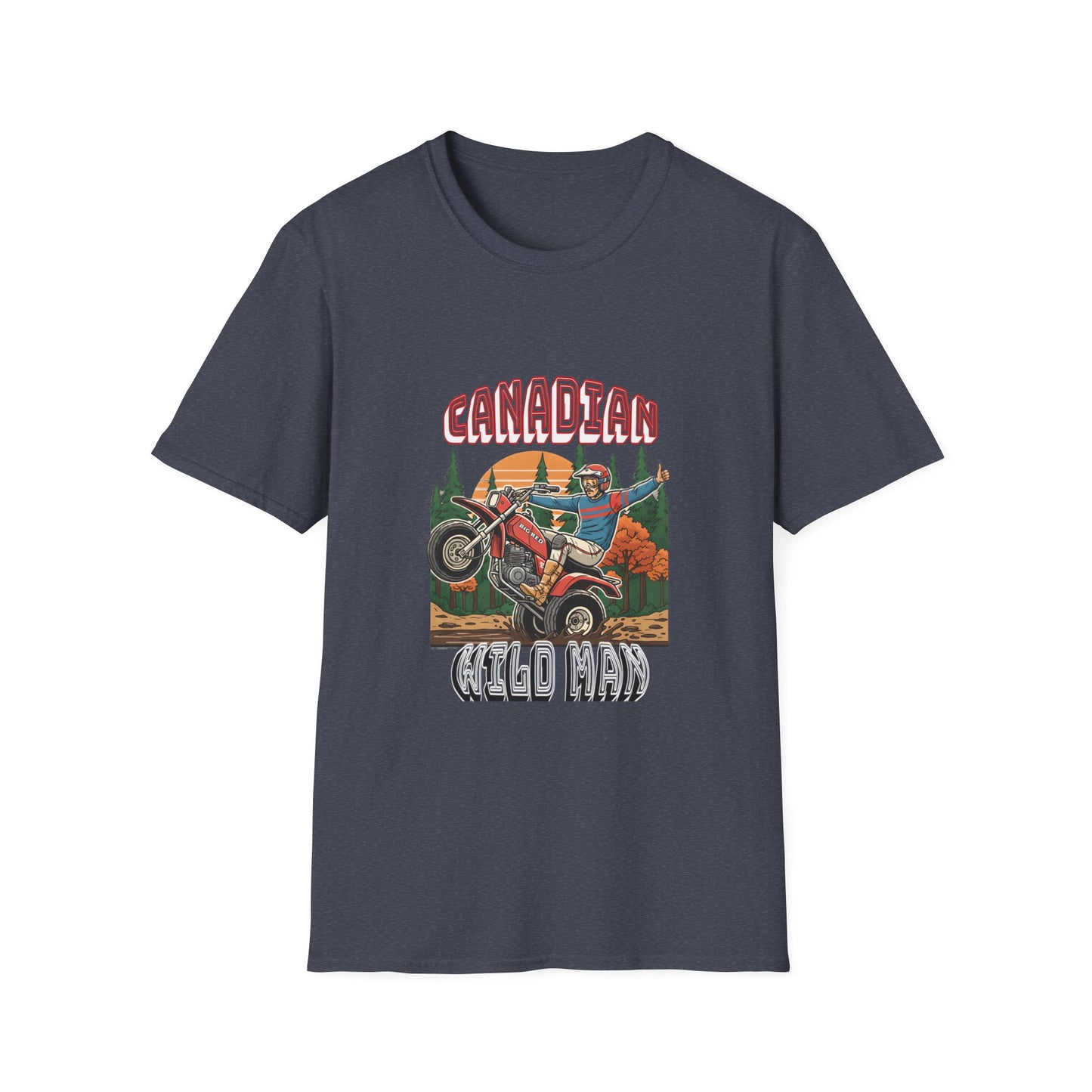 Canadian Wild Man Big Red Three Wheeler T‑Shirt — Vintage Riders Graphic Tee