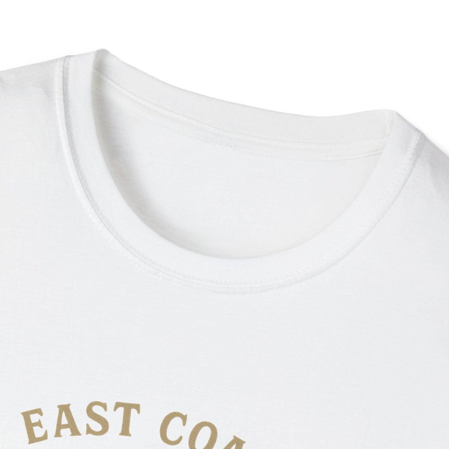 East Coast Pirate Unisex Softstyle T-Shirt | Fun Pirate Graphic Tee, Summer Casual Wear, Gift for Sailors, Pirate Parties, Halloween Costume