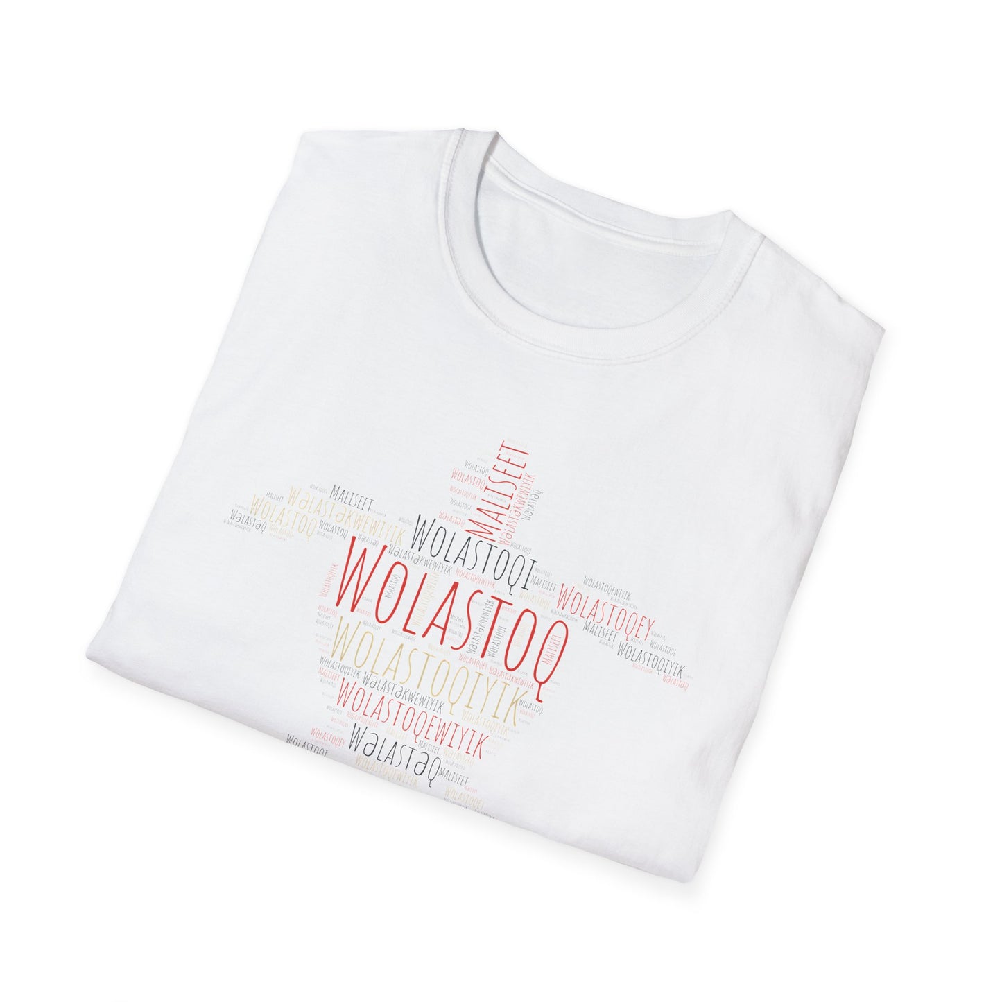 Wolastoqey Wolastoqiyik Unisex Softstyle T-Shirt.