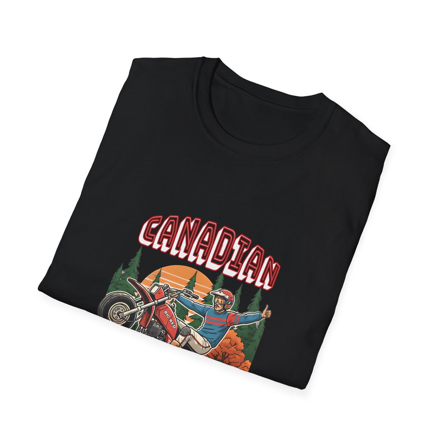 Canadian Wild Man Big Red Three Wheeler T‑Shirt — Vintage Riders Graphic Tee