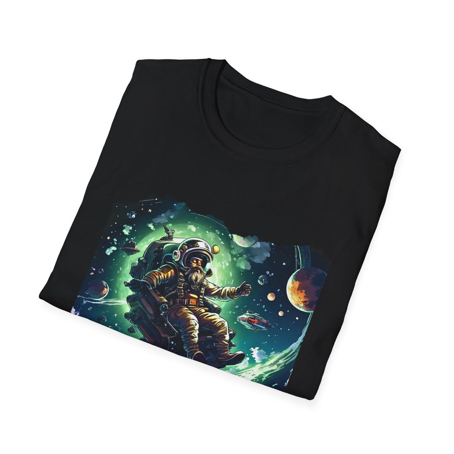 Cranky Pirate in Space Unisex T-Shirt - The Snarky Pirate