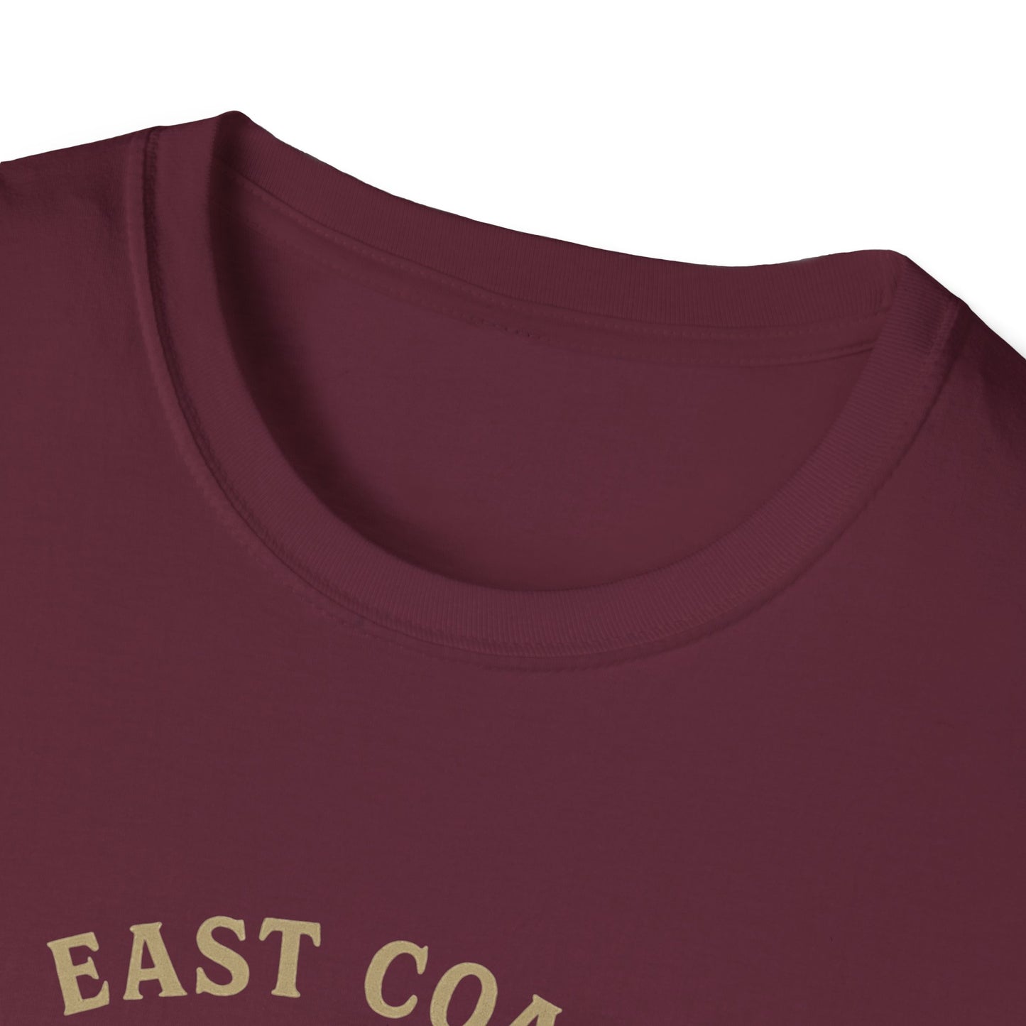 East Coast Pirate Unisex Softstyle T-Shirt | Fun Pirate Graphic Tee, Summer Casual Wear, Gift for Sailors, Pirate Parties, Halloween Costume