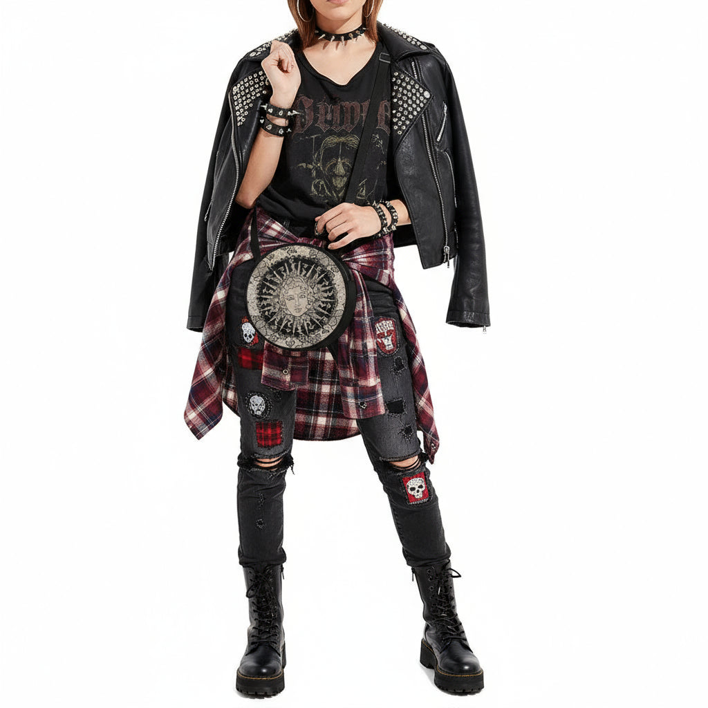 Celestial Magic Round Satchel Bags.