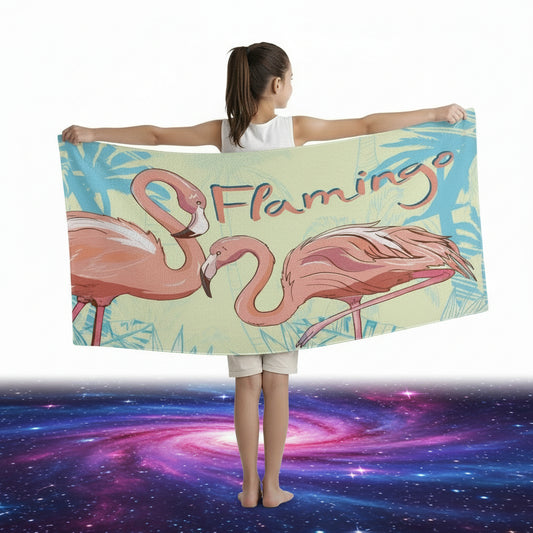 Flamingo Bath Towel.