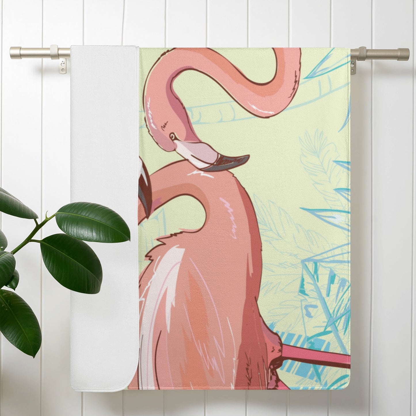 Flamingo Bath Towel.