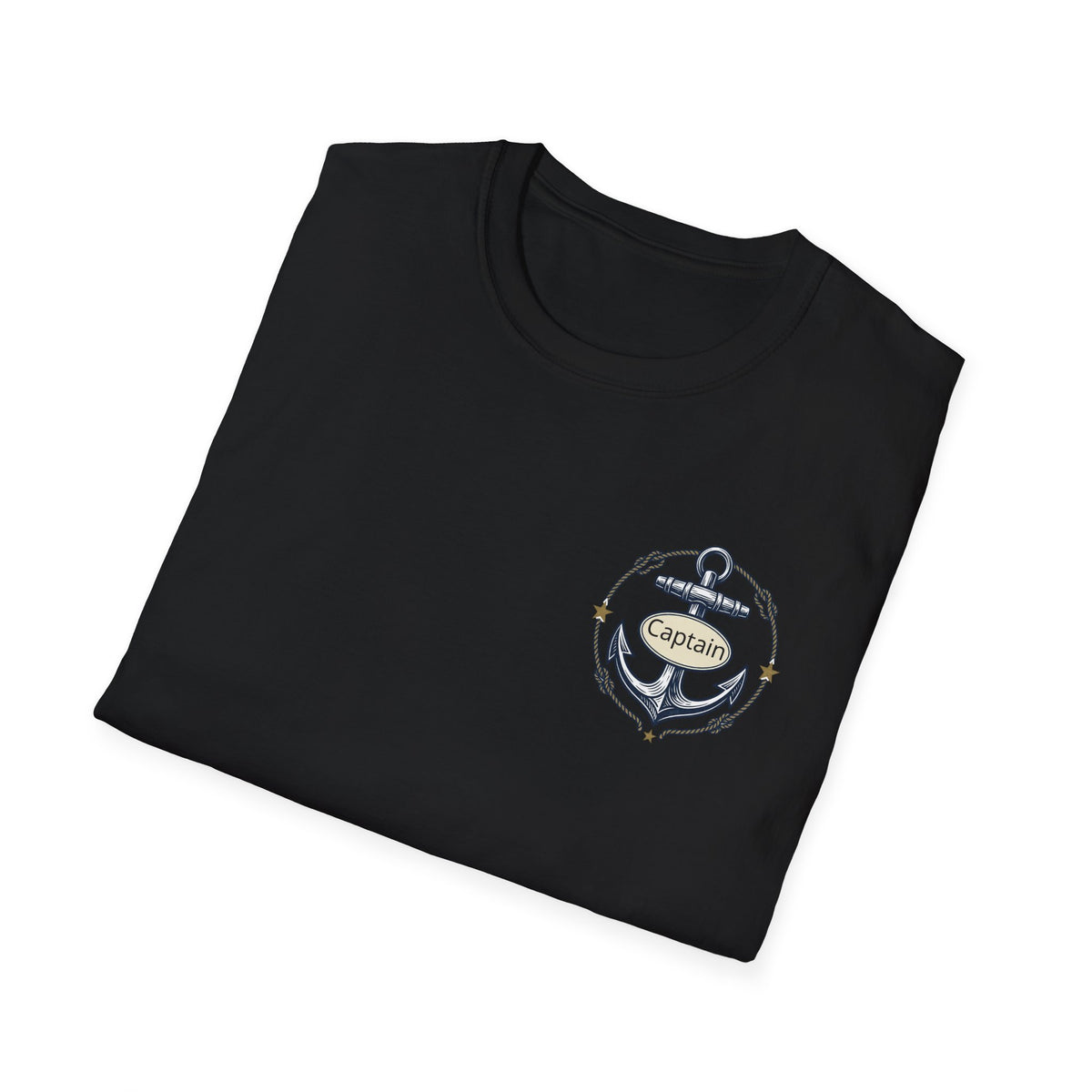 Sailing Captain Tee — Nautical Anchor Emblem T-Shirt